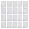 20Pcs Flower Panel Artificial Flower Wall Panel White Flower Backdrop Wall Decor